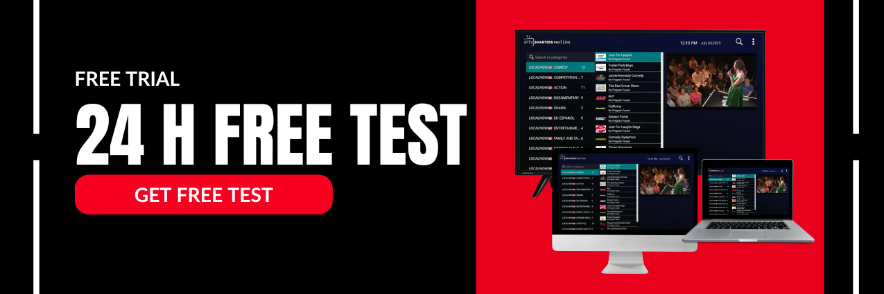 NET IPTV Free Test Banner