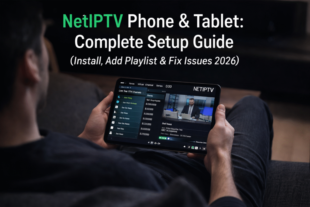 netiptv phone tablet app streaming