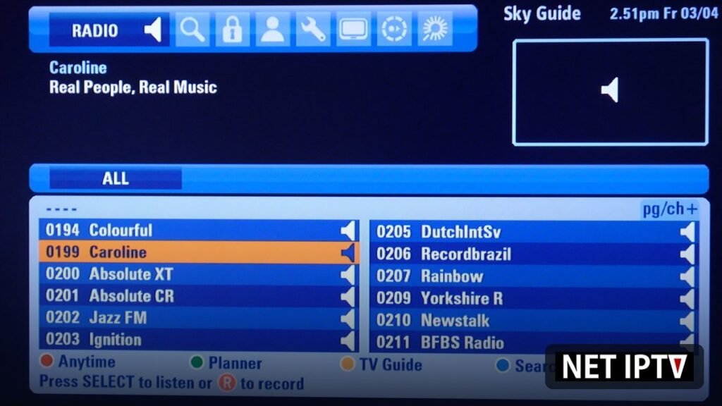 Fixing a missing EPG TV guide on a NET IPTV player