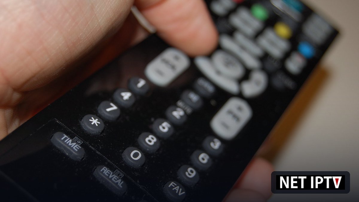 Remote control used to open the EPG on a NET IPTV player